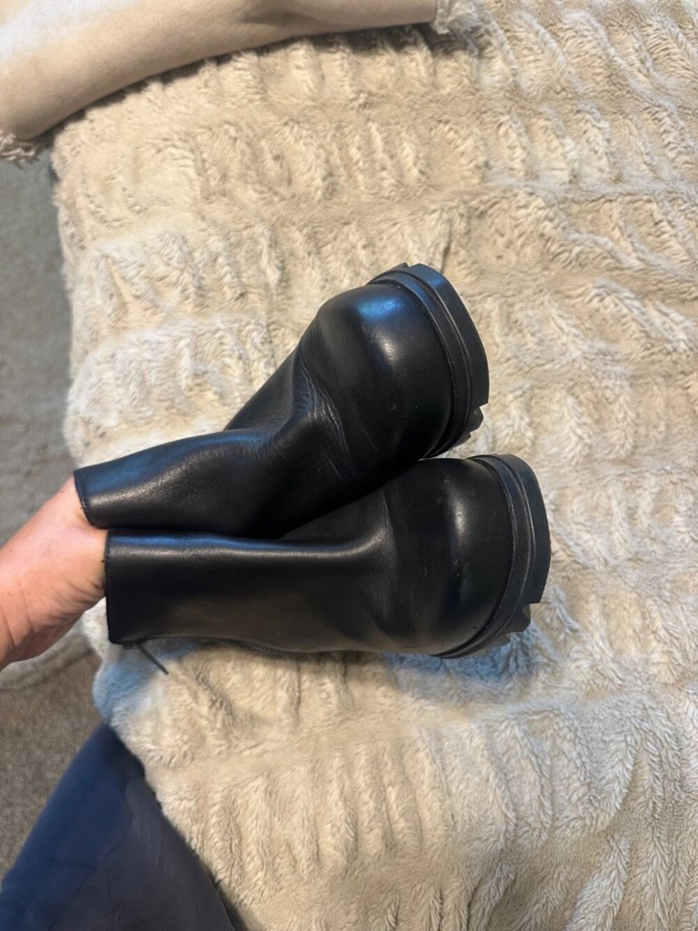 Sorel Joan of Artic Black Nubuck Unique Winter Wedge Ankle Booties - Picture 8 of 10